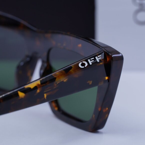 Final Price! Off-White OERI13L HAMPTON 6055 Havana/Green Sunglasses main image 11